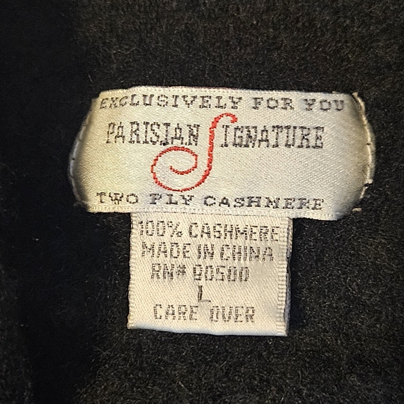 Classic Timeless Black Cashmere Women's Sweater Quiet Luxury Buttons Soft - Picture 5 of 13